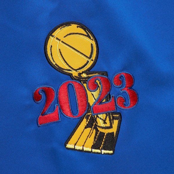 Denver Nuggets Mitchell & Ness Royal Hardwood Classics Team OG 3.0 Lightweight Satin Full-Snap Jacket