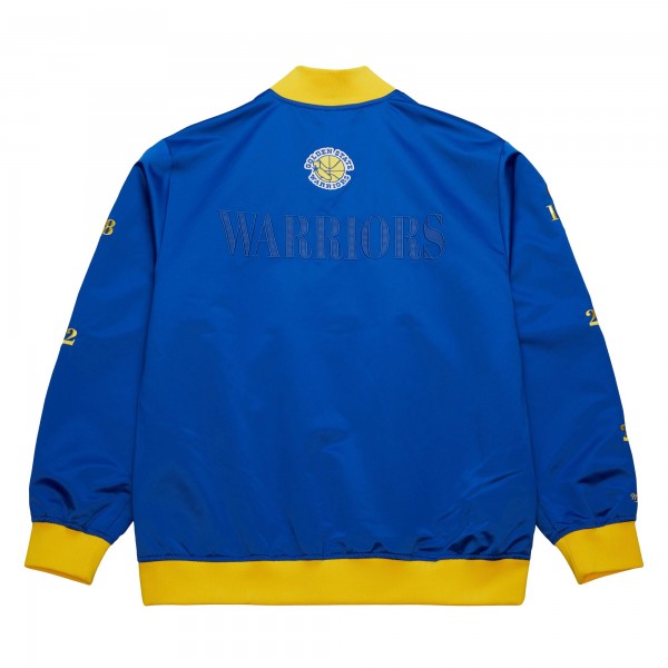 Бомбер Golden State Warriors Mitchell & Ness Hardwood Classics Team OG 3.0 Lightweight Satin - Royal
