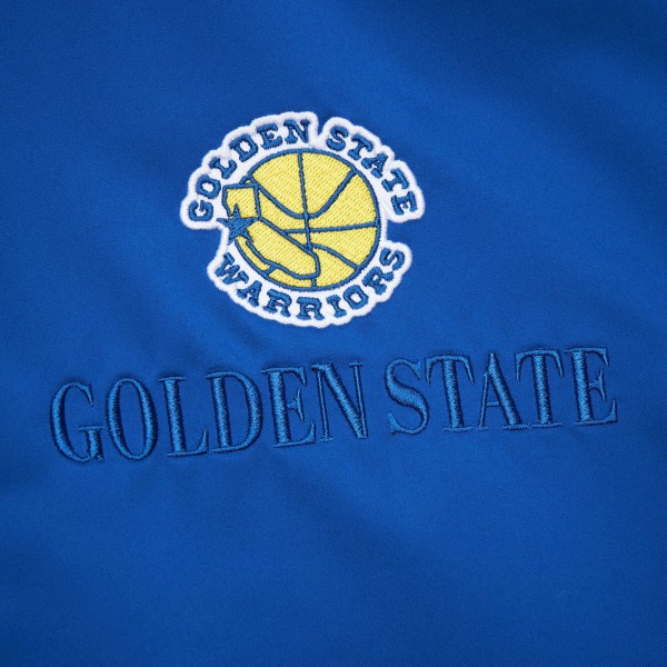 Бомбер Golden State Warriors Mitchell & Ness Hardwood Classics Team OG 3.0 Lightweight Satin - Royal