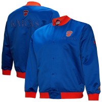 Бомбер New York Knicks Mitchell & Ness Hardwood Classics Team OG 3.0 Lightweight Satin - Blue