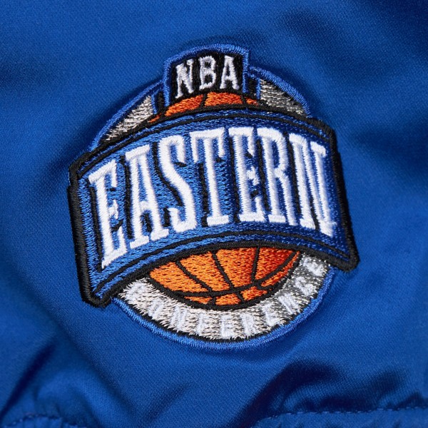 Бомбер New York Knicks Mitchell & Ness Hardwood Classics Team OG 3.0 Lightweight Satin - Blue
