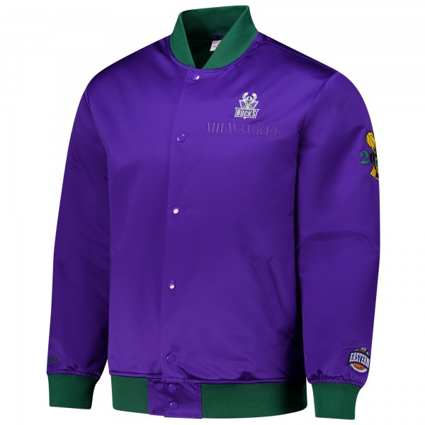 Бомбер Milwaukee Bucks Mitchell & Ness Hardwood Classics Team OG 3.0 Lightweight Satin - Purple
