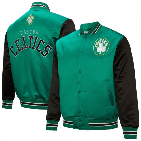 Бомбер Boston Celtics Mitchell & Ness  Hardwood Classic Primetime Satin - Kelly Green