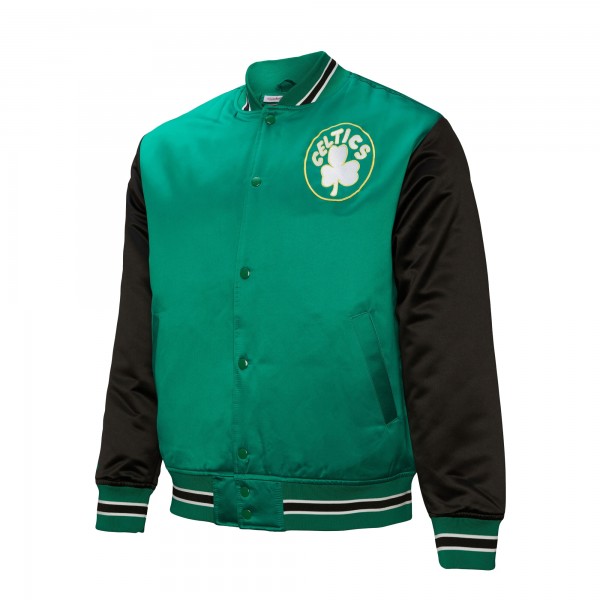 Бомбер Boston Celtics Mitchell & Ness  Hardwood Classic Primetime Satin - Kelly Green