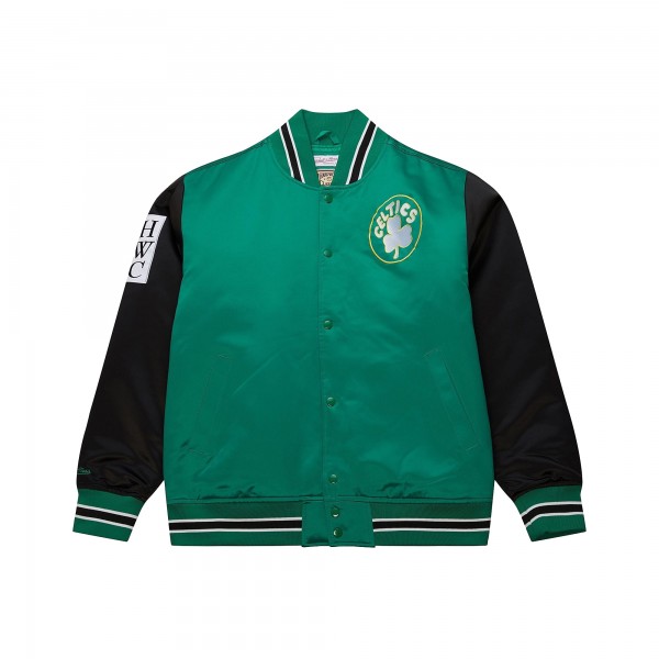 Бомбер Boston Celtics Mitchell & Ness  Hardwood Classic Primetime Satin - Kelly Green