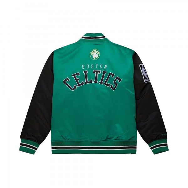 Бомбер Boston Celtics Mitchell & Ness  Hardwood Classic Primetime Satin - Kelly Green