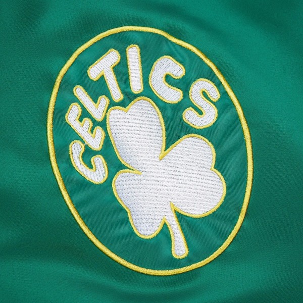 Бомбер Boston Celtics Mitchell & Ness  Hardwood Classic Primetime Satin - Kelly Green