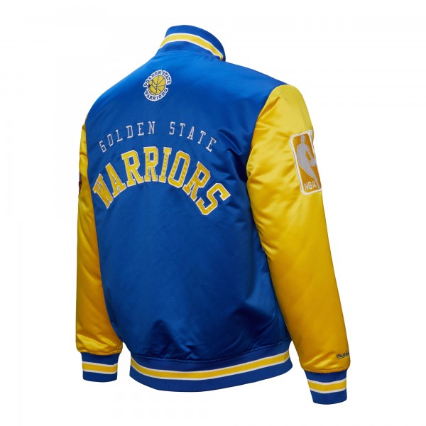 Бомбер Golden State Warriors Mitchell & Ness  Hardwood Classic Primetime Satin - Royal