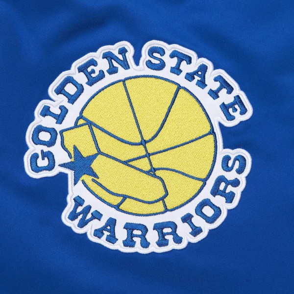 Бомбер Golden State Warriors Mitchell & Ness  Hardwood Classic Primetime Satin - Royal