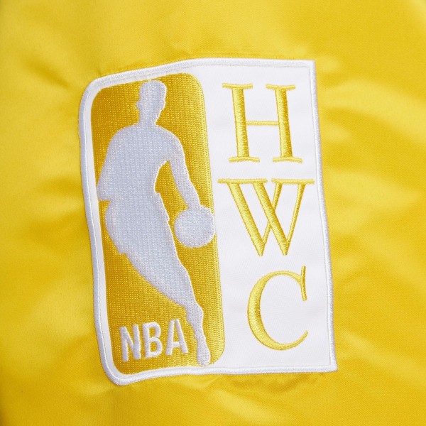 Бомбер Golden State Warriors Mitchell & Ness  Hardwood Classic Primetime Satin - Royal