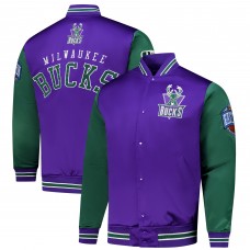 Бомбер Milwaukee Bucks Mitchell & Ness Hardwood Classic Primetime Satin - Purple