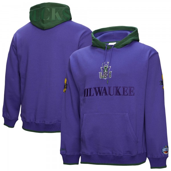 Толстовка Milwaukee Bucks Mitchell & Ness Hardwood Classics Team OG 3.0 - Purple