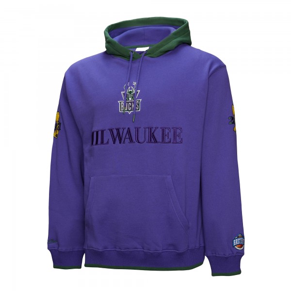 Толстовка Milwaukee Bucks Mitchell & Ness Hardwood Classics Team OG 3.0 - Purple