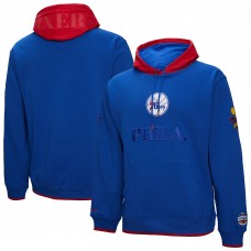 Philadelphia 76ers Mitchell & Ness Royal Hardwood Classics Team OG 3.0 Pullover Hoodie