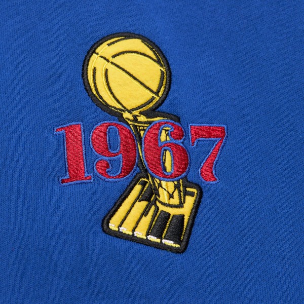 Philadelphia 76ers Mitchell & Ness Royal Hardwood Classics Team OG 3.0 Pullover Hoodie
