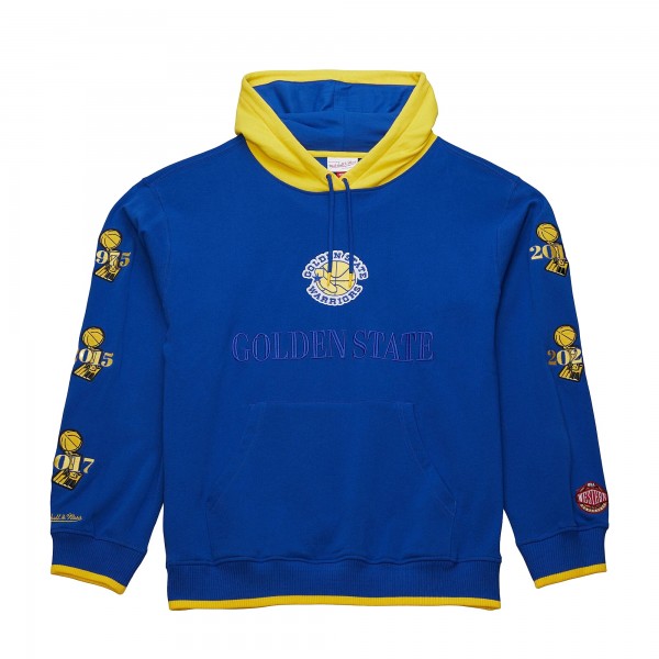 Толстовка Golden State Warriors Mitchell & Ness  Hardwood Classics Team OG 3.0 - Royal