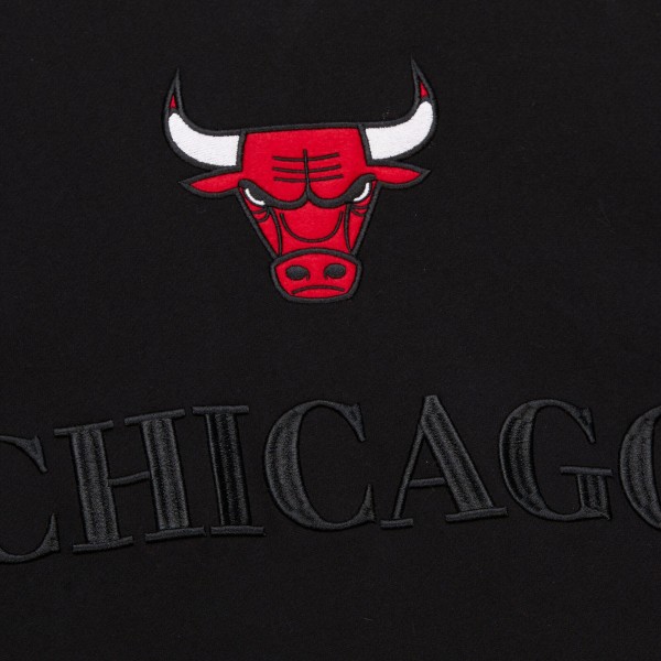 Толстовка Chicago Bulls Mitchell & Ness Black Hardwood Classics Team OG 3.0