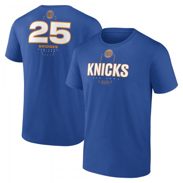 Футболка Mikal Bridges New York Knicks  Behind The Back Name & Number&nbsp;– Blue