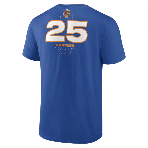 Футболка Mikal Bridges New York Knicks  Behind The Back Name & Number&nbsp;– Blue