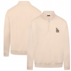 Los Angeles Dodgers Levelwear Khaki Murray Quarter-Zip Sweatshirt