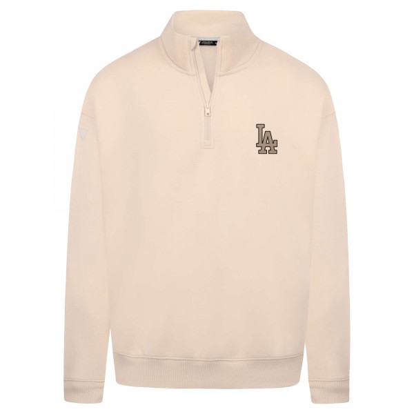 Los Angeles Dodgers Levelwear Khaki Murray Quarter-Zip Sweatshirt