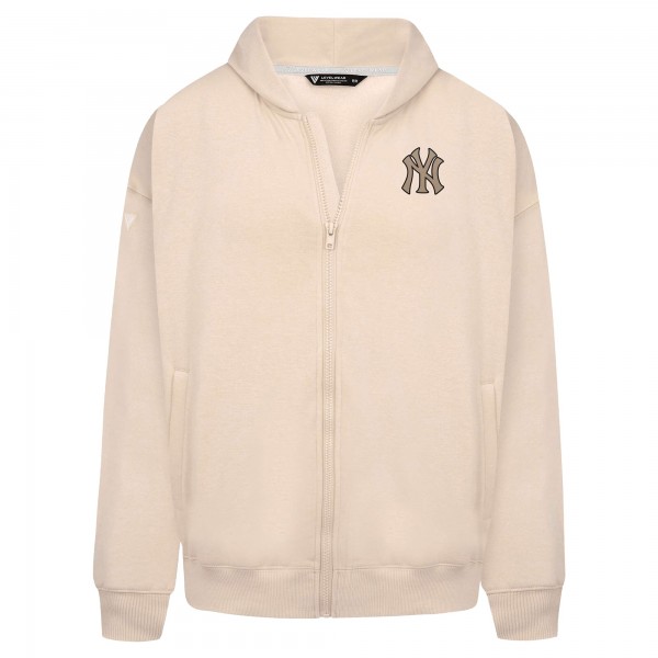 Толстовка на молнии New York Yankees Levelwear Khaki Uphill Oversized