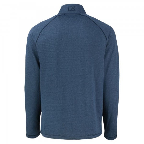 Los Angeles Dodgers Cutter & Buck Heather Navy Peshastin Eco Fleece Recycled Raglan Full-Zip Jacket