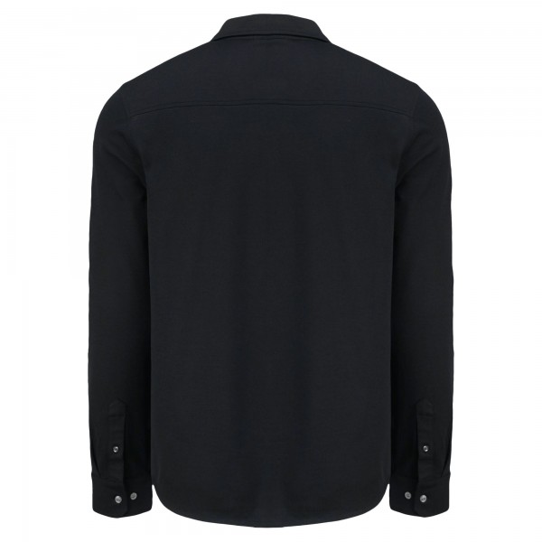 Los Angeles Dodgers Cutter & Buck Black Knitted Advantage Tri-Blend Eco Soft Pique Long Sleeve Button-Up Shirt