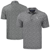 Los Angeles Dodgers Cutter & Buck Black Pike Eco Flora Print Recycled Polo