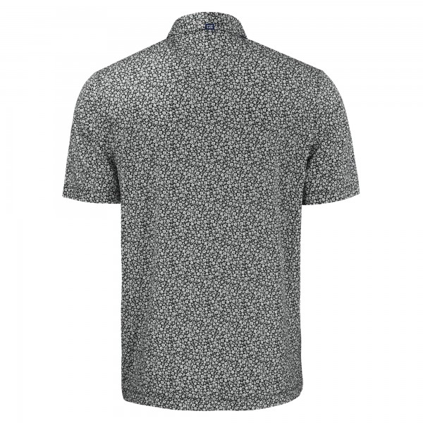 Los Angeles Dodgers Cutter & Buck Black Pike Eco Flora Print Recycled Polo