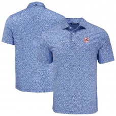 New York Yankees Cutter & Buck Blue Pike Eco Flora Print Recycled Polo