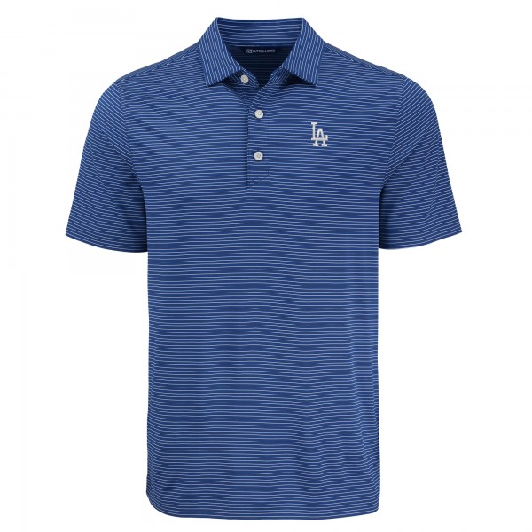 Los Angeles Dodgers Cutter & Buck Royal Forge Eco Fine Line Stripe Polo