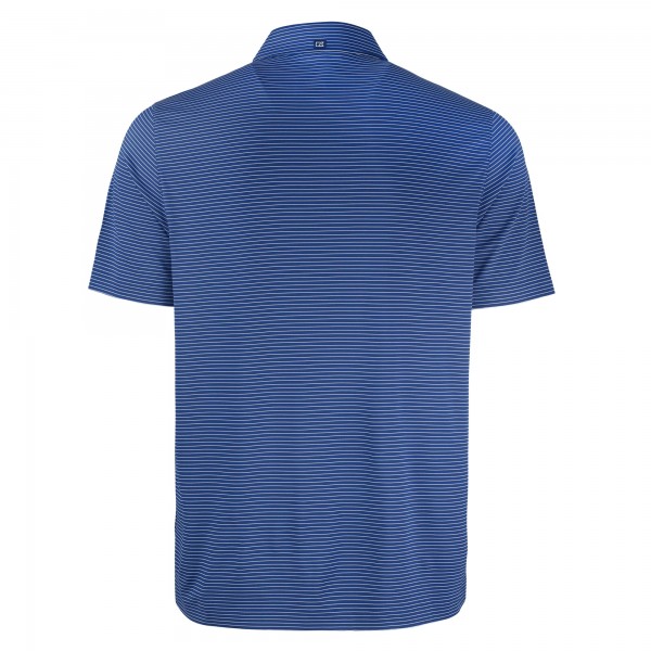Los Angeles Dodgers Cutter & Buck Royal Forge Eco Fine Line Stripe Polo