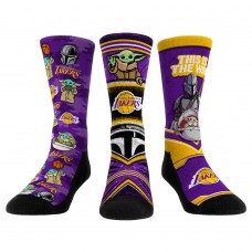 Три пары носков Los Angeles Lakers Rock Em Socks Unisex