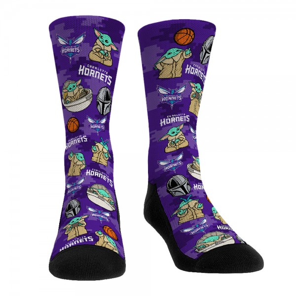Три пары носков Charlotte Hornets Rock Em Socks Unisex