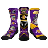 Три пары носков Los Angeles Lakers Rock Em Socks Youth