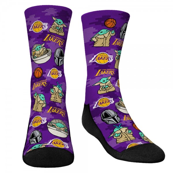 Три пары носков Los Angeles Lakers Rock Em Socks Youth