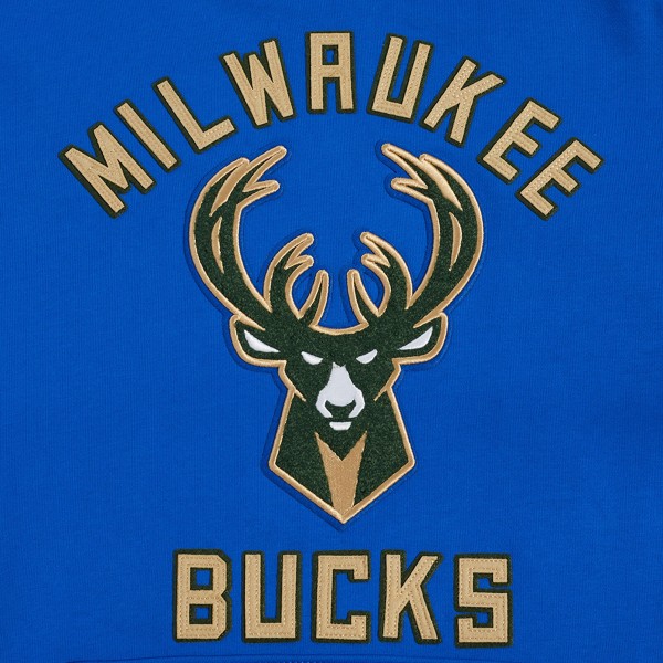 Толстовка Milwaukee Bucks Pro Standard 2024/25 City Edition Chenille Applique - Blue