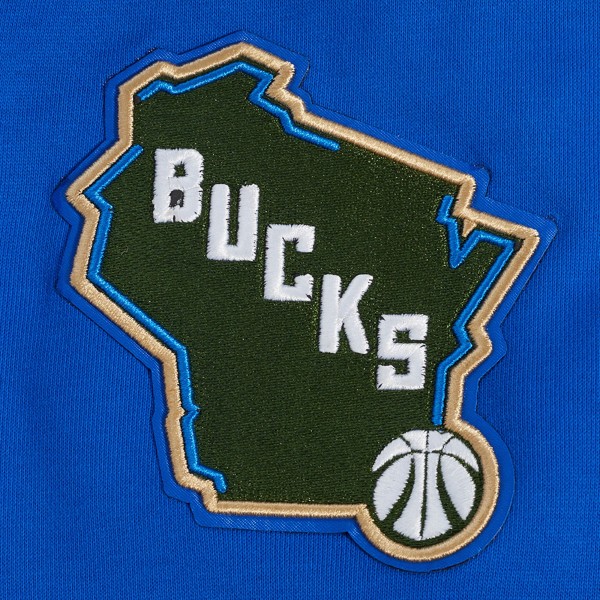 Толстовка Milwaukee Bucks Pro Standard 2024/25 City Edition Chenille Applique - Blue