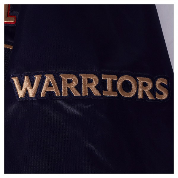 Куртка на кнопках Golden State Warriors Pro Standard Navy 2024/25 City Edition Chenille Satin