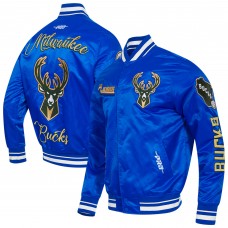 Бомбер Milwaukee Bucks Pro Standard 2024/25 City Edition Chenille Applique Satin - Blue