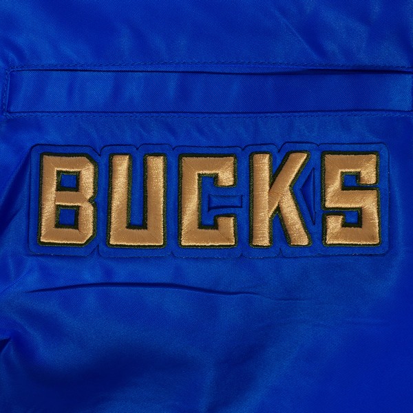 Бомбер Milwaukee Bucks Pro Standard 2024/25 City Edition Chenille Applique Satin - Blue