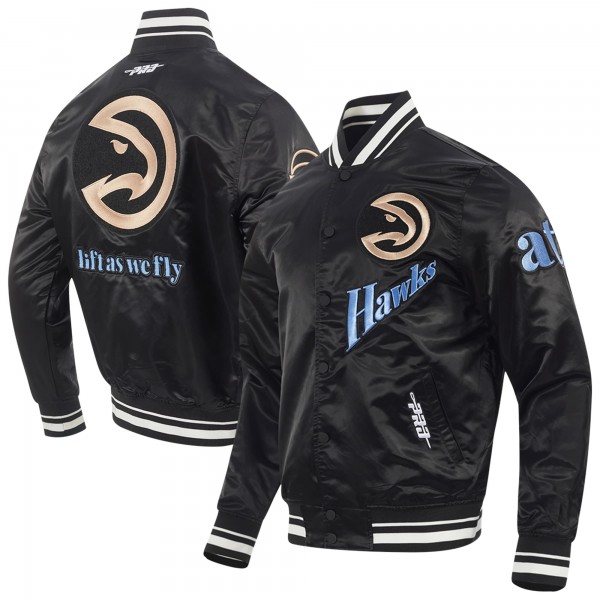 Куртка на кнопках Atlanta Hawks Pro Standard Black 2024/25 City Edition Satin