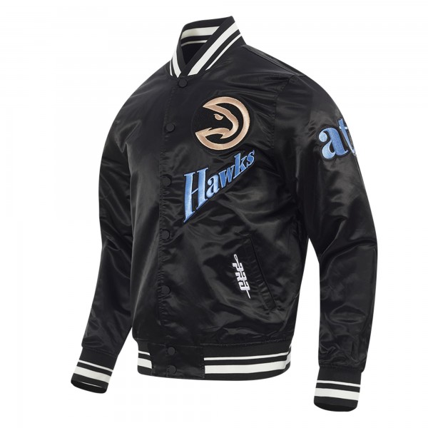 Куртка на кнопках Atlanta Hawks Pro Standard Black 2024/25 City Edition Satin