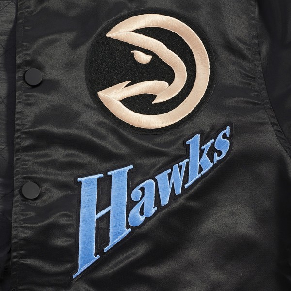 Куртка на кнопках Atlanta Hawks Pro Standard Black 2024/25 City Edition Satin