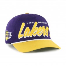 Бейсболка Los Angeles Lakers 47 Purple/Gold Dropshadow Rope Hitch