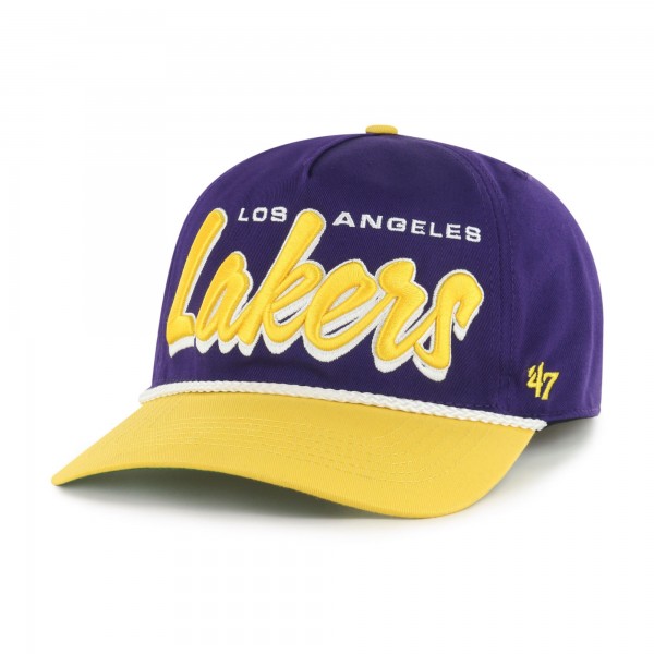 Бейсболка Los Angeles Lakers 47 Purple/Gold Dropshadow Rope Hitch