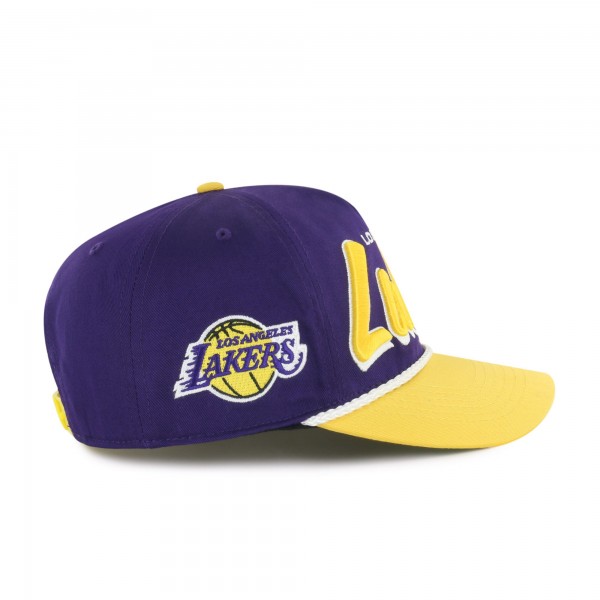 Бейсболка Los Angeles Lakers 47 Purple/Gold Dropshadow Rope Hitch