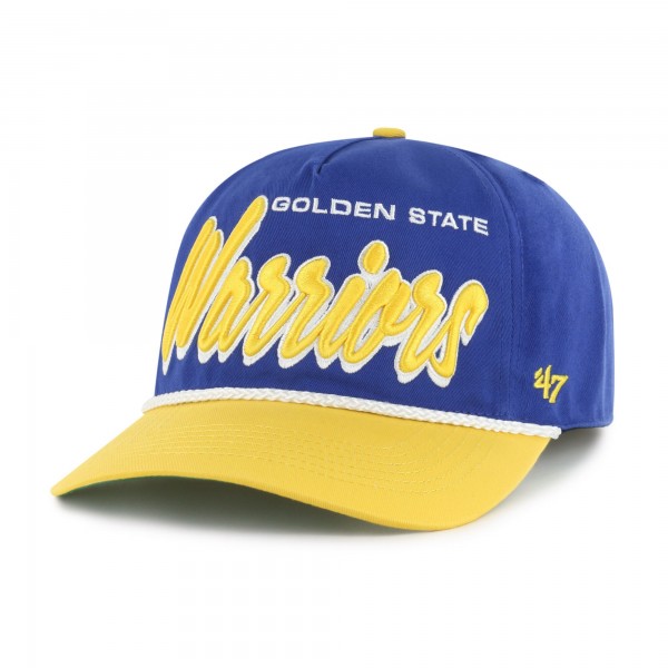Бейсболка Golden State Warriors 47 Royal/Gold Dropshadow Rope Hitch