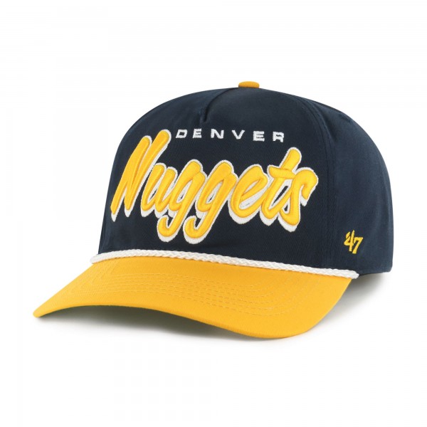 Бейсболка Denver Nuggets 47 Navy/Gold Dropshadow Rope Hitch